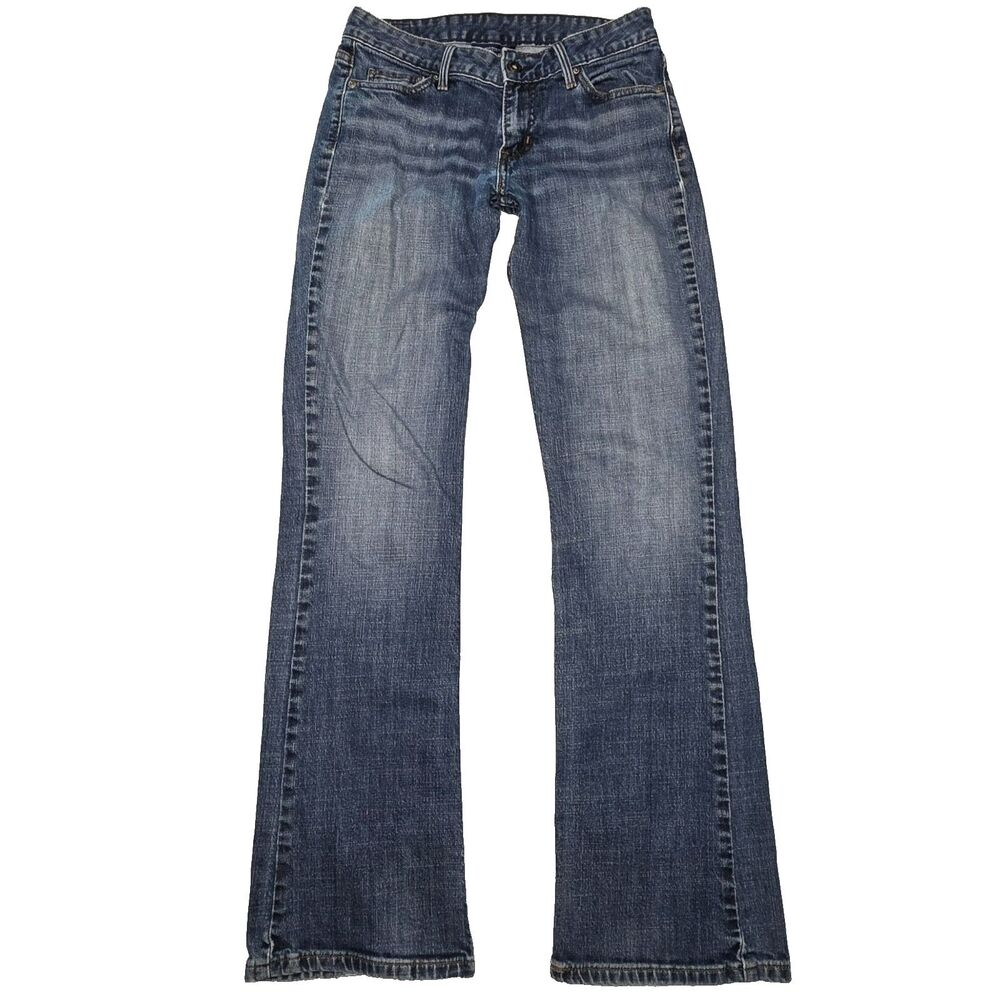 Levi’s 553 Mid Rise Bootcut Jeans Womens 2M Blue Stretch Denim